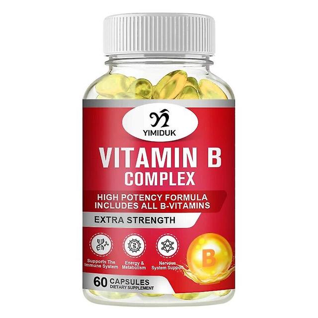 Vorallme Vitamin B Complex Capsule (B12, B1, B2, B3, B5, B6, B7, B9, Folic Acid & Biotin), Reduce Stress & Supports Better Moods 1 Bottles 60 pcs on Productcaster.