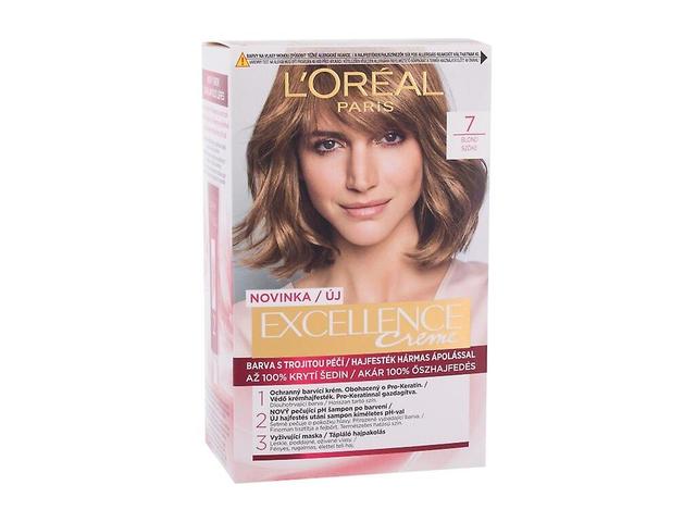 L'Oréal Paris - Excellence Creme Triple Protection 7 Natural Blonde - For Women, 48 ml on Productcaster.