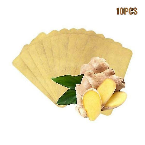 10/20/50PCS Herbal Ginger Patch Nature Solutions Ginger Extract Foot Pads Relieve Pain 10pcs on Productcaster.