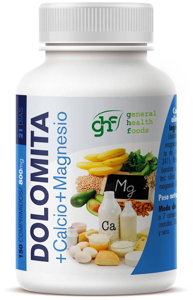 General Health Foods GHF Dolomite 800 mg 150 Tablets 70 gr on Productcaster.