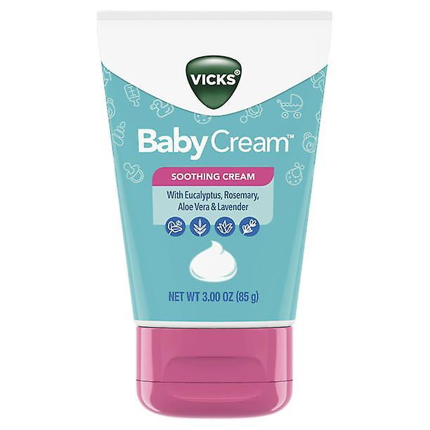 Vicks babycream, non-medicated, with soothing aloe, eucalyptus, lavender, and rosemary, from the makers of vaporub, 3 oz tube on Productcaster.