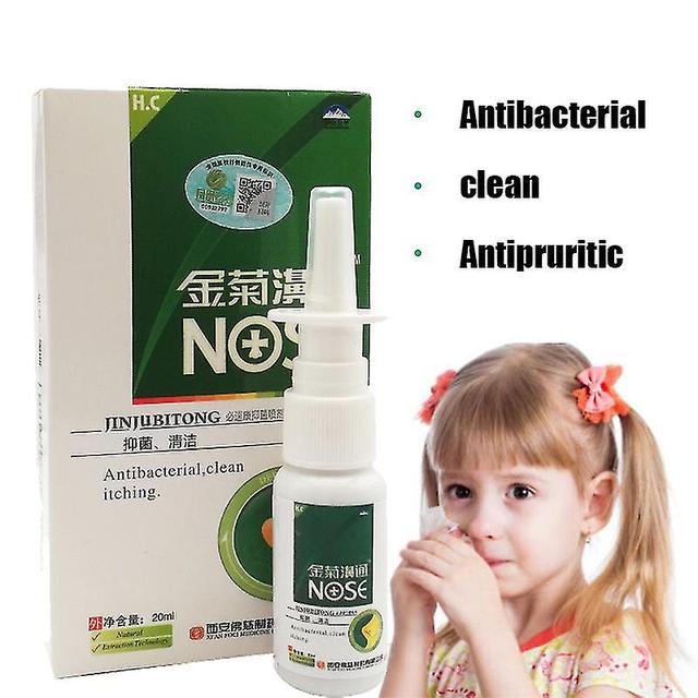 20pcs 100% herbes naturelles pures 20ml spray nasal nez qui coule liquide antiprurigineux traiter la rhinite chronique sinusite soins pansement on Productcaster.