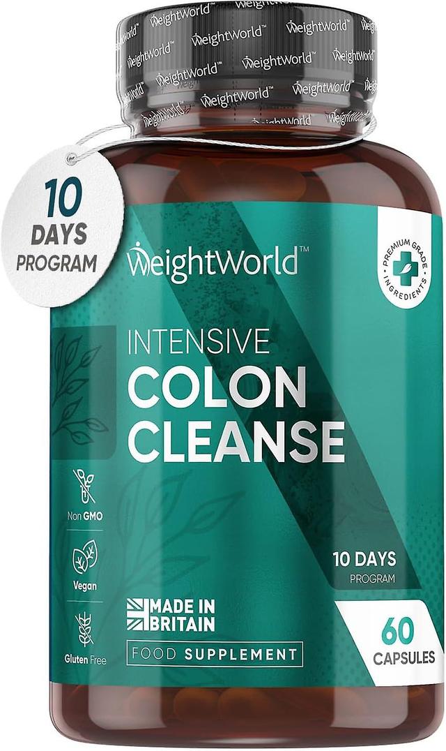 WeightWorld Intensiva kolon rengöringskapslar 2520mg - 10 dagars program - 12 aktiva ingredienser som psylliumskal, 10 miljarder bakterier, prebiot... on Productcaster.