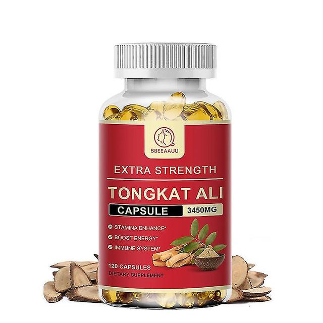 Mike Tib Organic Tongkat Ali Root -kapselit Kestävyystuki Tuki Energia &; Terve immuuni Lisää lihasten terveyttä Ruoka miehille 120pcs on Productcaster.