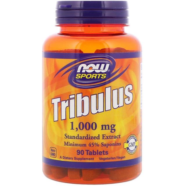 NOW Foods Nyt elintarvikkeet, urheilu, tribulus, 1 000 mg, 90 tablettia on Productcaster.