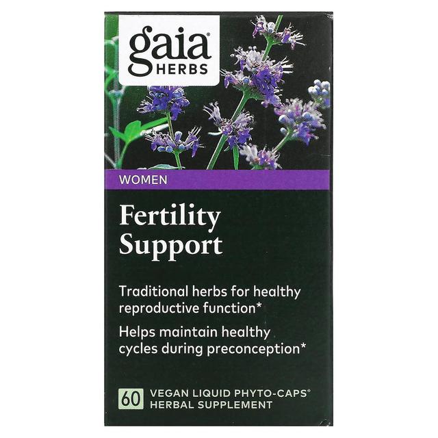 Gaia Herbs, Fruchtbarkeitsunterstützung für Frauen, 60 vegane flüssige Phyto-Kapseln on Productcaster.