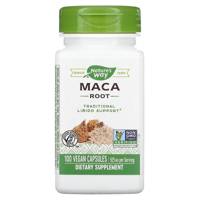 Nature's Way, Maca Root, 525 mg, 100 Vegan Capsules on Productcaster.