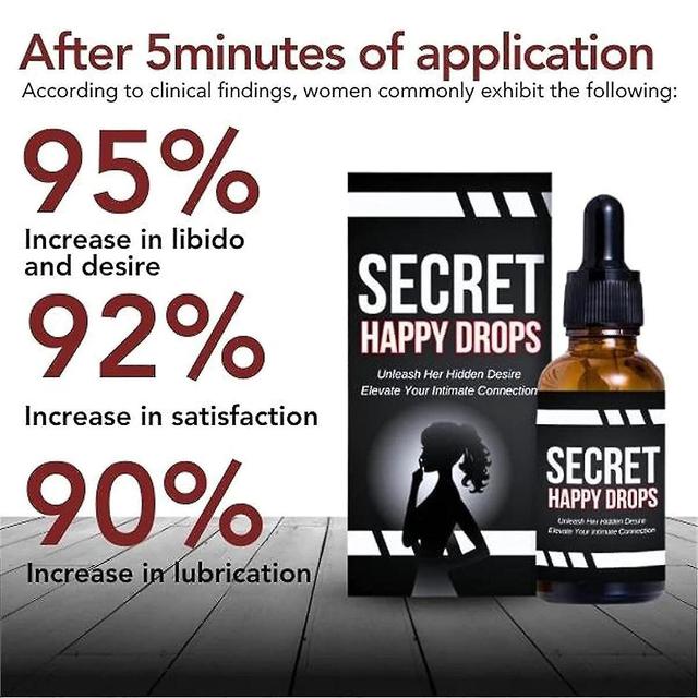 Secret Happy Drops Enhances Sensitivity And Pleasure, Promotes Improved Blood Flow 30ml 1 pc on Productcaster.