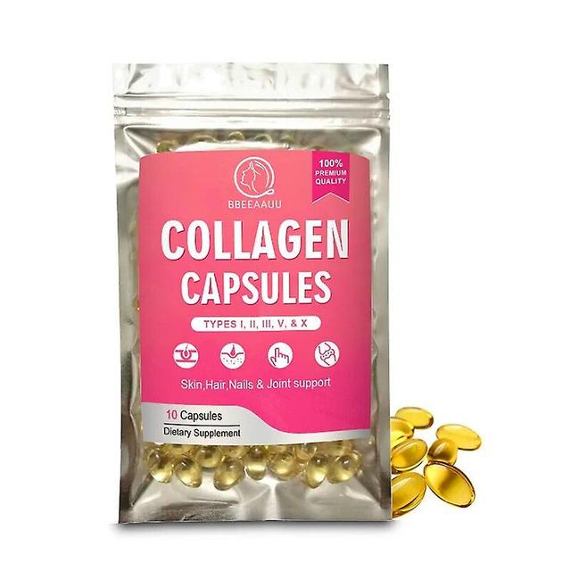 Eccpp 100% Hydrolyzed Complex Collagen Capsule Vitamin C Relieve Skin Aging Support Joint & Bone Health Brighten Improve Skin Dullness 10pcs on Productcaster.