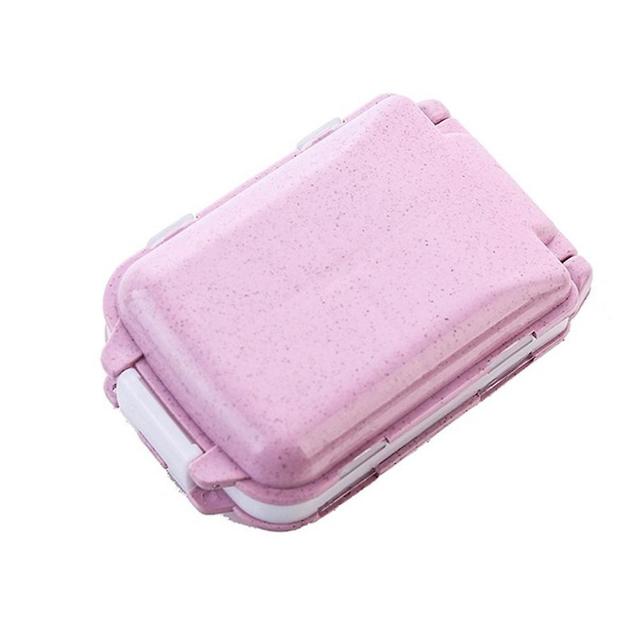 Ouzhan PP Pill Box Portable Degradable Medical Case Travel Health Supplies Pink on Productcaster.