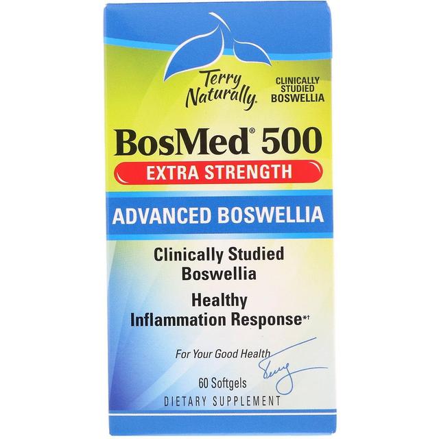 Terry Naturally Terry Naturligt, BosMed 500, Extra Styrka, Avancerad Boswellia, 500 mg, 60 Soft on Productcaster.