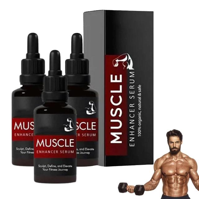 Nspiel Muscle Enhancer Serum, 30ml Muscle Growth Enhancing Serum Slimming Fat Burning Workout Accelerator Enhance Muscle Line & Firming Tummy 3pcs ... on Productcaster.