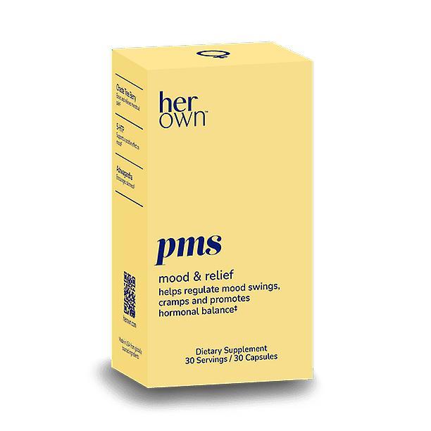 Her own pms capsules, fights pms symptoms, supports positive mood, natural hormone balance, helps relieves cramping, reduce bloating, 30 ct on Productcaster.