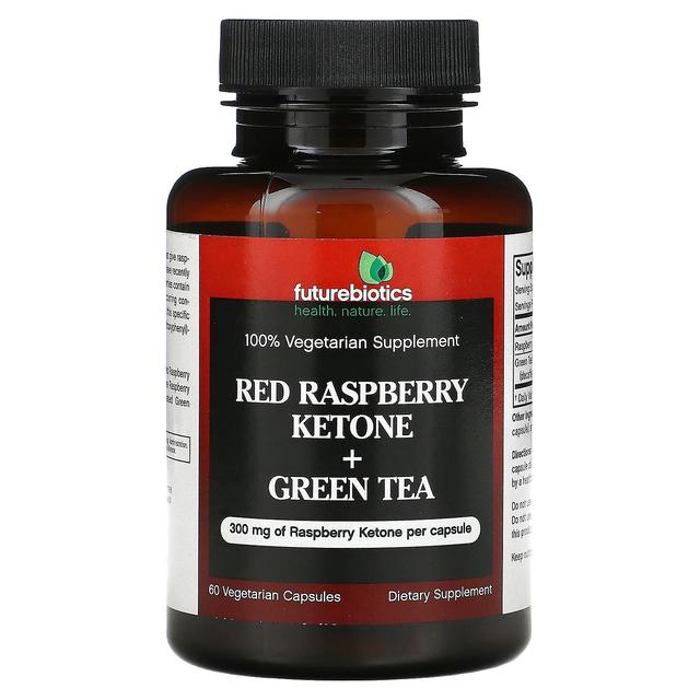 FutureBiotics, Red Raspberry Ketone + Green Tea, 60 Vegetarian Capsules on Productcaster.