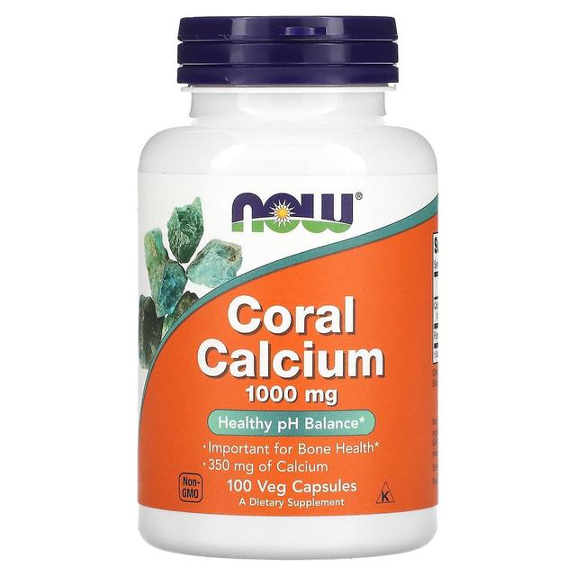 NOW Foods, Coral Calcium, 1,000 mg, 100 Veg Capsules on Productcaster.