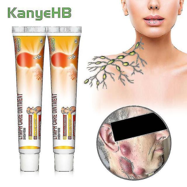 2pcs Lymphatic Detox Ointment Neck Chest Lymph Anti-swelling Herbs Cream Lymph Cream Medical Plaster Body Health Care Cream A753 on Productcaster.