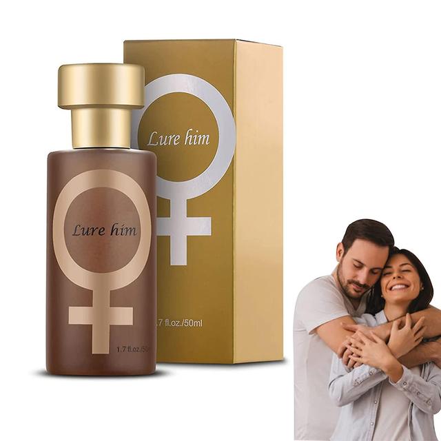 Haobuy Goldener Köder Pheromon Parfüm, Pheromon Parfüm ziehen Männer an, locken ihr Parfüm, romantisches Pheromon Glitzer Parfüm Lure him on Productcaster.