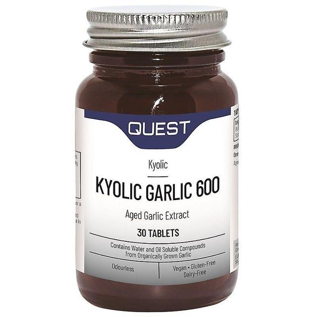 Quest Vitamins Kyolic Garlic Extract 600mg Tabs 30 (601915) on Productcaster.