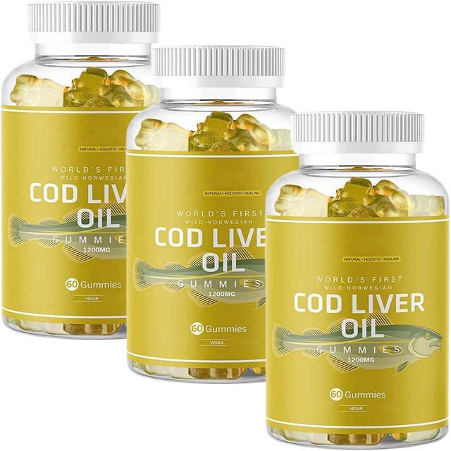 Organic Cod Liver Oil Gummies - Wild Norwegian Arctic Cod Liver Oil Gummies - Fish Oil Gummies Rich In Omega-3, Epa, Dha, Vitamins - Lemon Flavor -... on Productcaster.