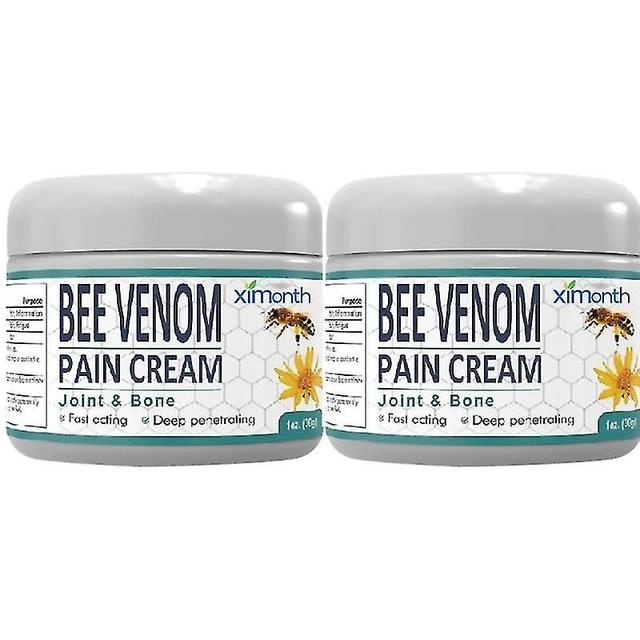 2pcs Natural Bee Vein Arthrite Analgésique Pommade Corps Joint Back Neck Knee Cream on Productcaster.