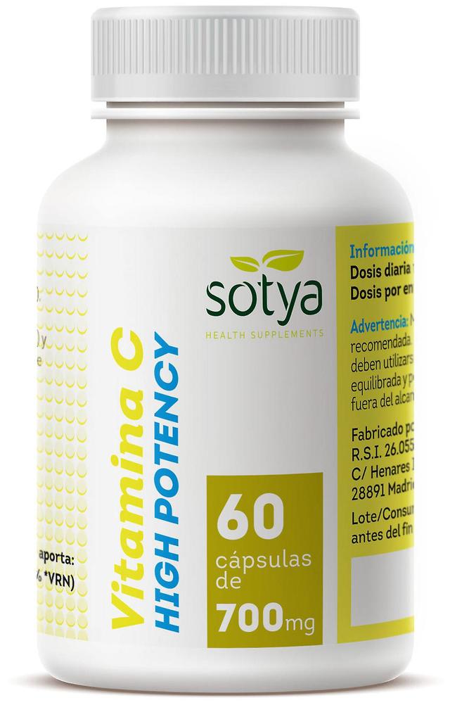 Sotya vitamin C høj potens 60 kapsler af 700 mg 71 gr on Productcaster.