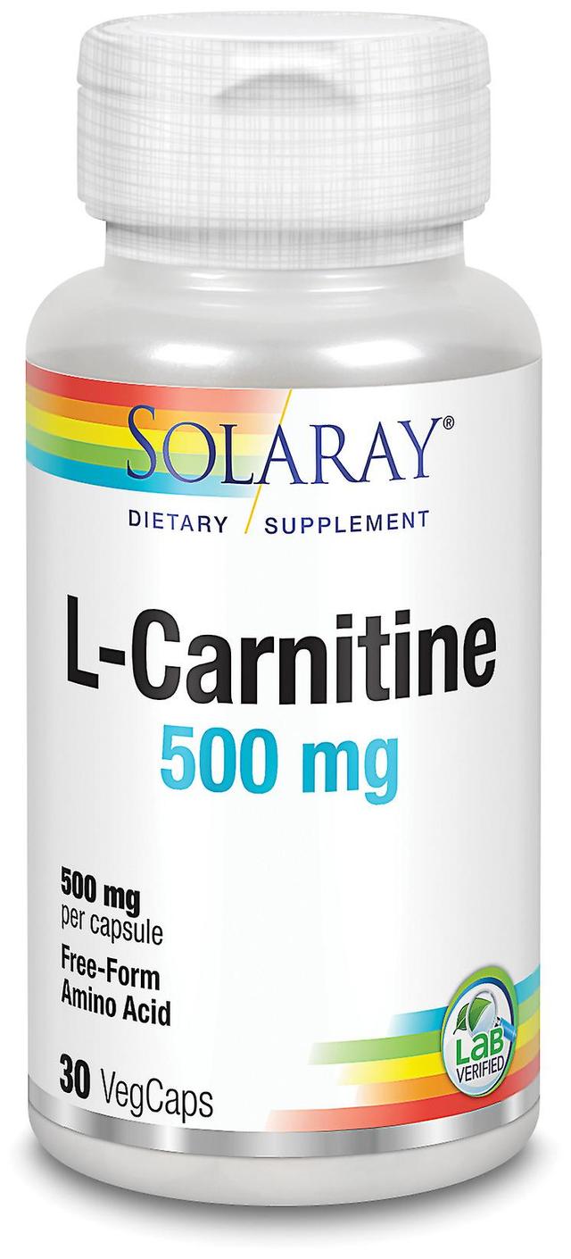 Solaray L Karnitin 500mg 30 Kapsler on Productcaster.