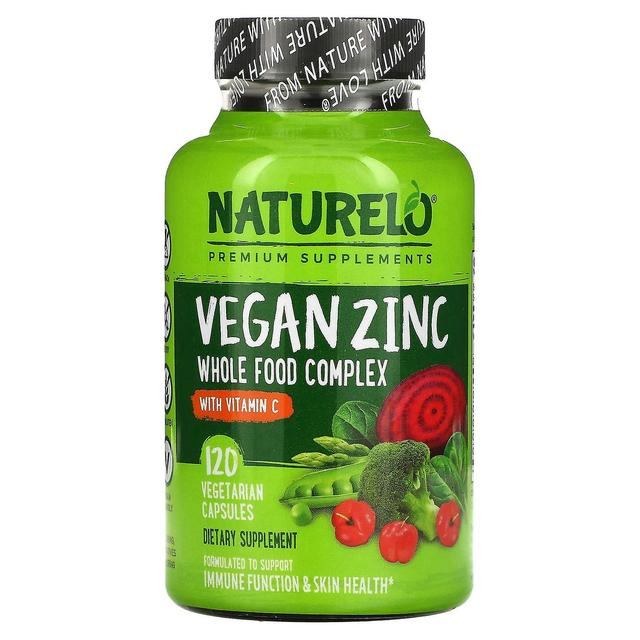 NATURELO, Zinco Vegano com Vitamina C, 120 Cápsulas Vegetarianas on Productcaster.