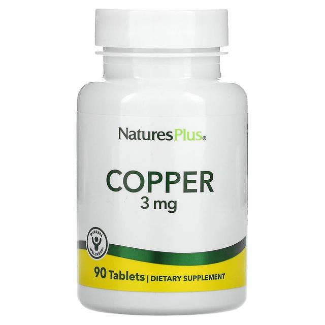 Nature's Plus NaturesPlus, Copper, 3 mg, 90 Tablets on Productcaster.