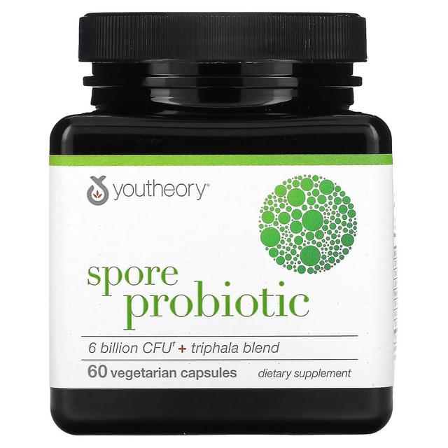 Youtheory, Spore Probiotic, 6 Billion CFU, 60 Vegetarian Capsules on Productcaster.