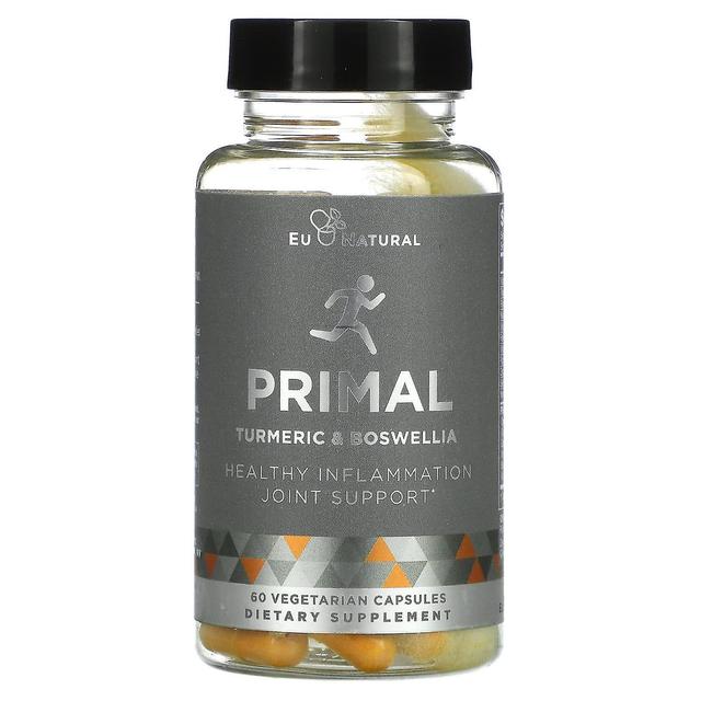 Eu Natural, PRIMAL, Turmeric & Boswellia, 60 Vegetarian Capsules on Productcaster.