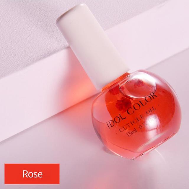 15ml Bottle Of Nail Oil Pen, Dry Flower Supply, Nutritional Repair, Agail Prevention, Edge Care Tool Rose on Productcaster.