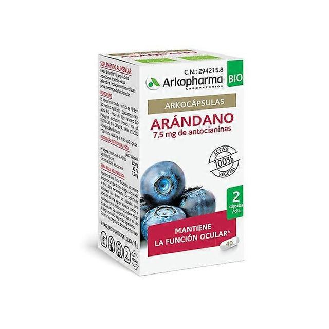 Arkopharma arkocapsulas bilberry bio 40 capsules on Productcaster.