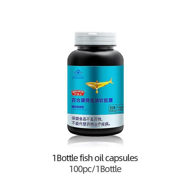 Coscelia Blutgefäßreiniger heilen Arteriosklerose Gefäßverschluss Reinigung Omega 3 Fischöl + Sojalecithin Kapseln Cfda zugelassen 1Flasche 100 Stück on Productcaster.