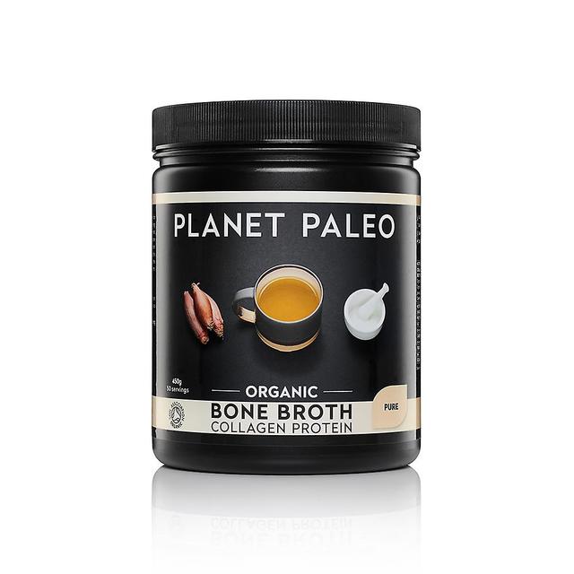 Planet paleo organic bone broth collagen protein pure 450g on Productcaster.