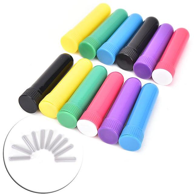 Eastocos 10pcs huile essentielle blanc tubes d’inhalateur nasal, muti couleur blanc récipients nasaux Multi-color on Productcaster.