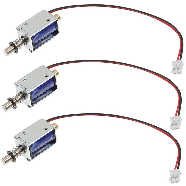 3st solenoid elektromagnet 12v magnetisk solenoid mini elektromagnet öppen ram Som visas 3.7X1.3X1.1CM on Productcaster.