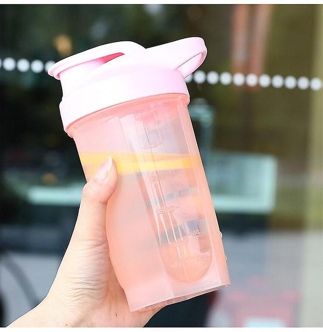 Timktv 500ml Herbalife Bottle Shaker Nutrition Cup For Protein Shake Gym Outdoor With Whisk Ball Cap Herballife Herbal Life Pink OneSize on Productcaster.