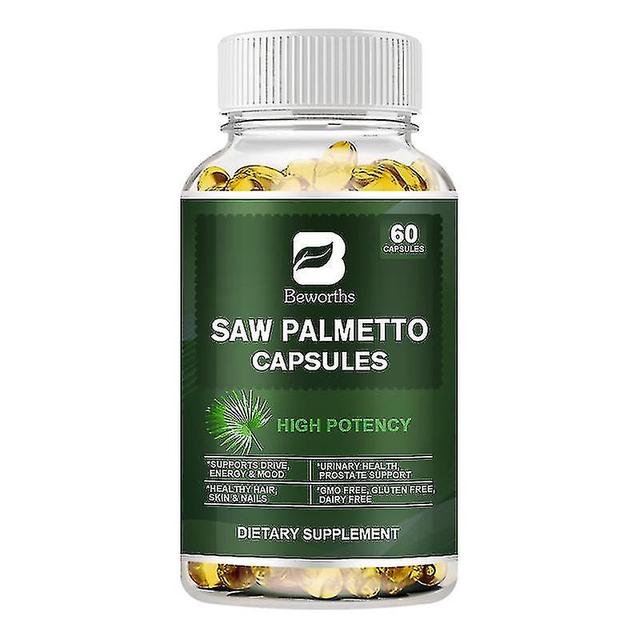 Saw Palmetto Capsules Help Prostate Health Prevent Dht Hair Loss Enhance Hair Growth Supplements Support Urinary Tract Health 60 pcs on Productcaster.