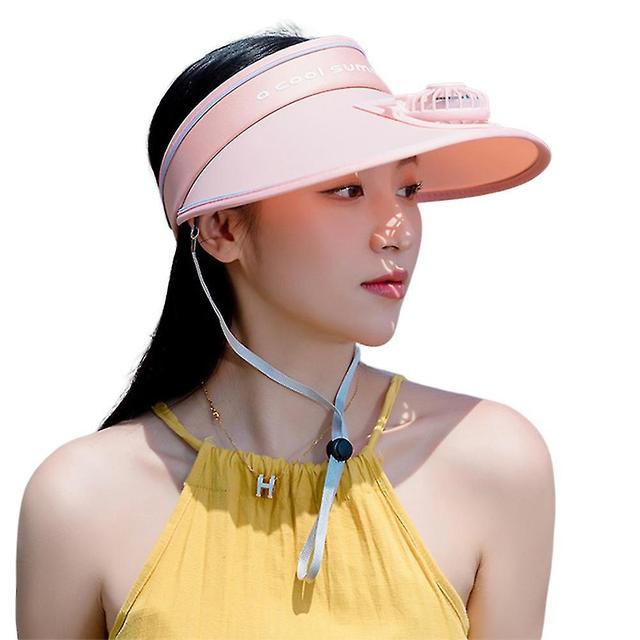 Uv Sports Style Sun Fan Hat Breathable Regulatable Sports Hat Charging Sunscreen Sun Hat Black on Productcaster.