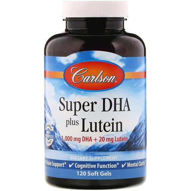 Carlson Labs, Super DHA Plus Lutein, 120 Soft Gels on Productcaster.