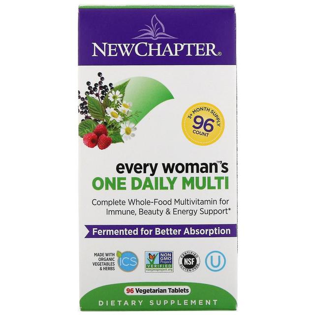 New Chapter, Every Woman's One Daily Multi, 96 Vegetarian Tablets on Productcaster.