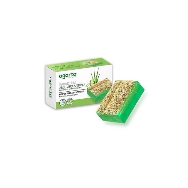 Agarta Handmade Aloe Vera Soap With Natural Pumpkin Fiber Purifying Effect 125 gr 150 gr on Productcaster.