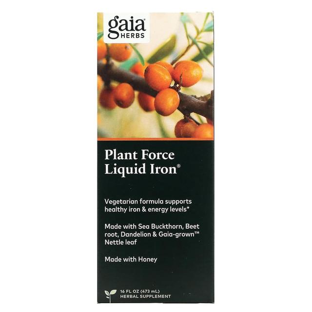 Gaia Herbs, Plant Force Liquid Iron, 16 fl oz (473 ml) on Productcaster.