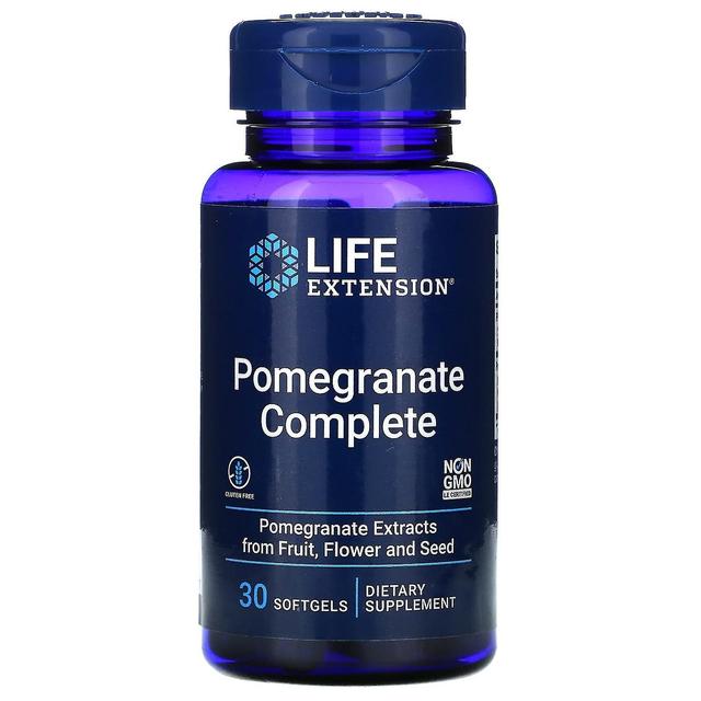 Life Extension Extensão de Vida, Romã Completa, 30 Cápsulas Gelatinosas on Productcaster.