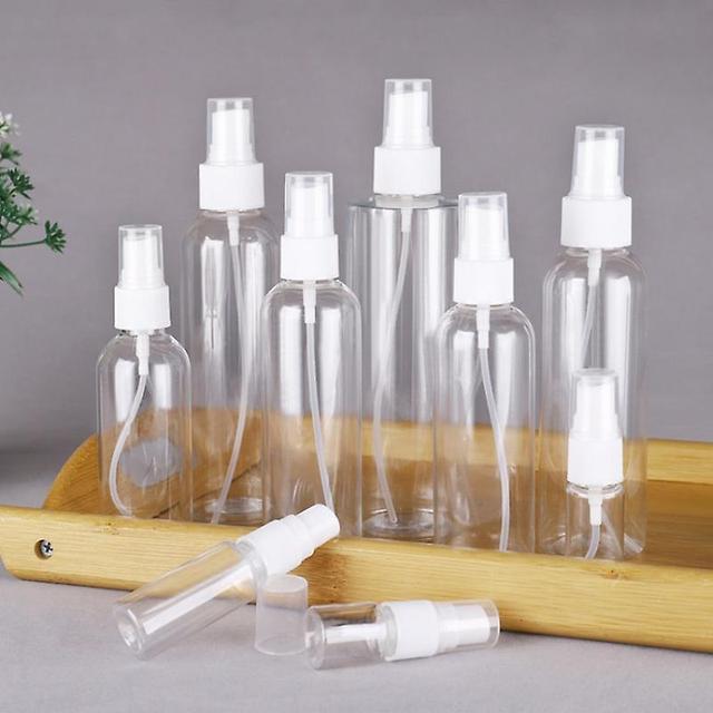 1pc Portable Empty Spray Disinfectant Bottles Refillable Bottles Travel Transparent Plastic Perfume Bottle Toxic Free And Safe set on Productcaster.