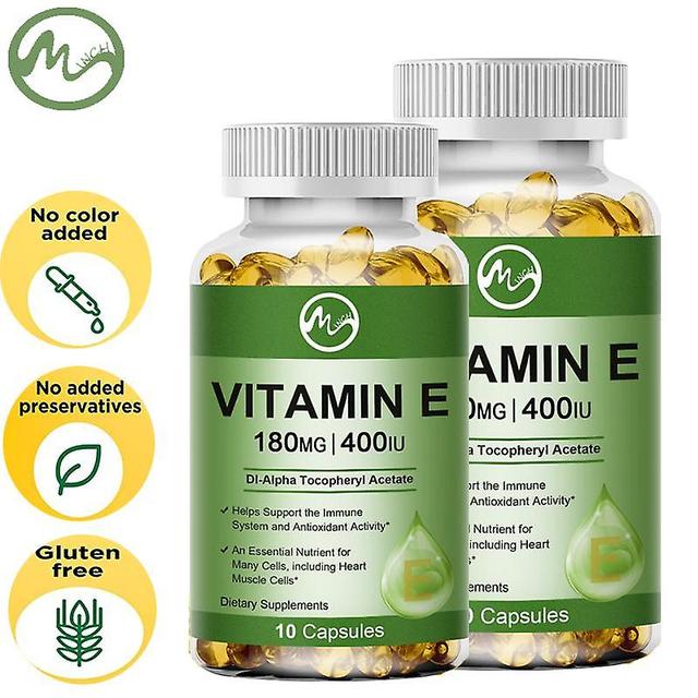 Tib Mutsweet vitamín E 180mg (400 IU) Dl-alfa doplnok výživy pre antioxidačné podporné rastliny Extrakt kapsuly proti vráskam Whiten 60 capsules on Productcaster.