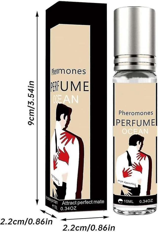 Perfume para mulheres e homens de longa duração feromone eau de toilette fresh sweet ocean perfume 10ml marrom on Productcaster.