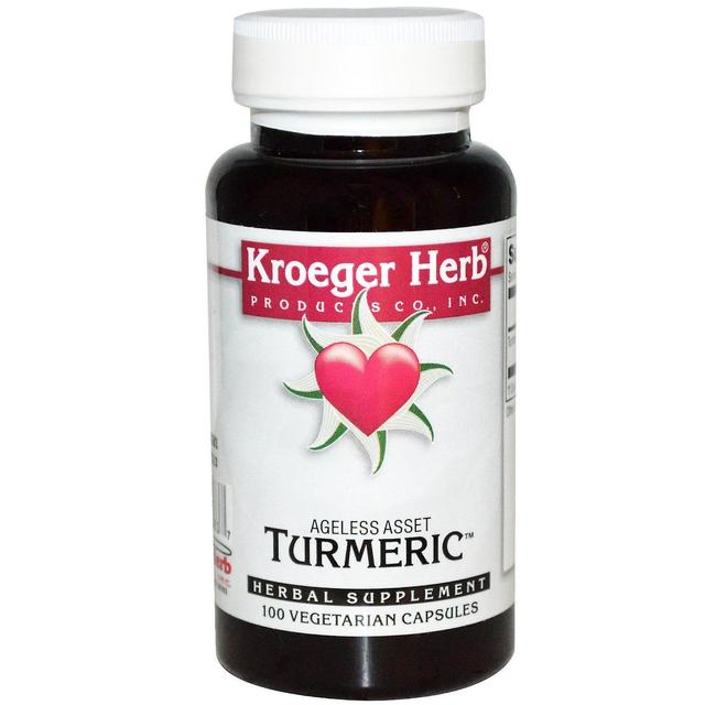 Kroeger Herb Co, Turmeric, 100 Vegetarian Capsules on Productcaster.