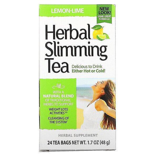 21st Century, Herbal Slimming Tea, Lemon-Lime, Caffeine Free, 24 Tea Bags, 1.7 oz (48 g) on Productcaster.